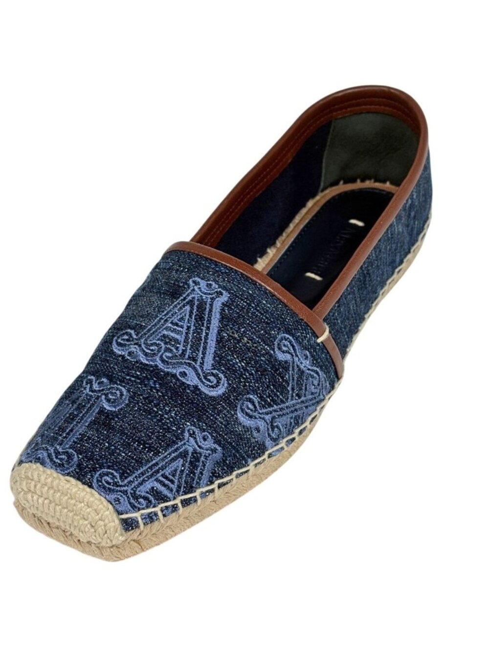 Max Mara Logo Espadrilles Elid Shoes Denim Navy